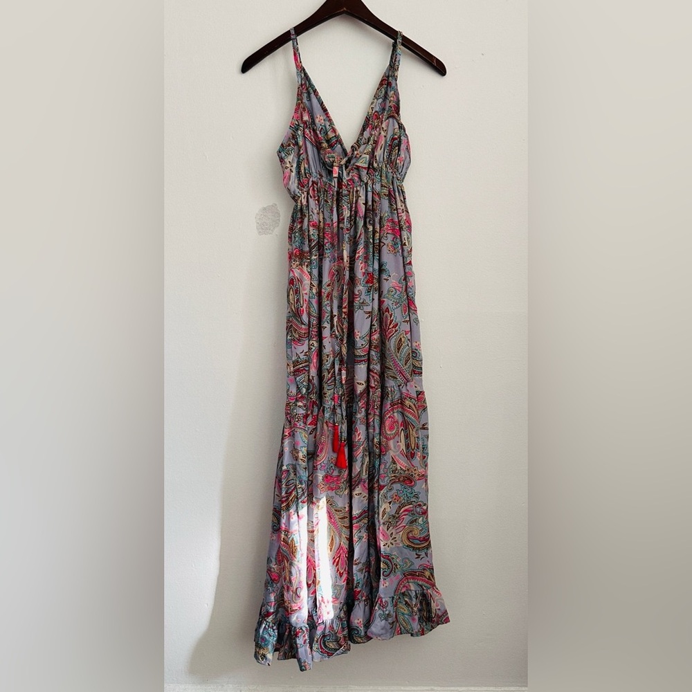 Colorful Paisley Maxi Dress O/S